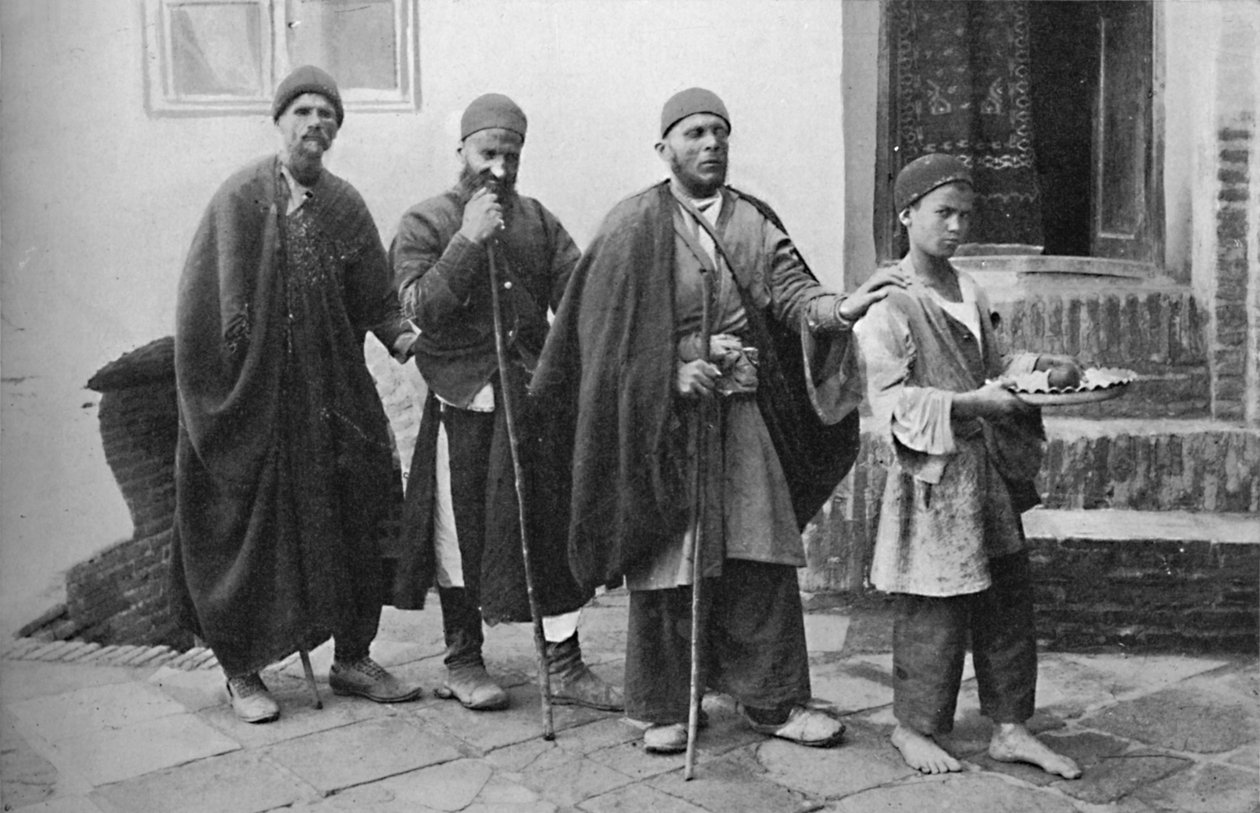 Niewidomi żebracy z Teheranu, Persja, 1902 autorstwa Unbekannt