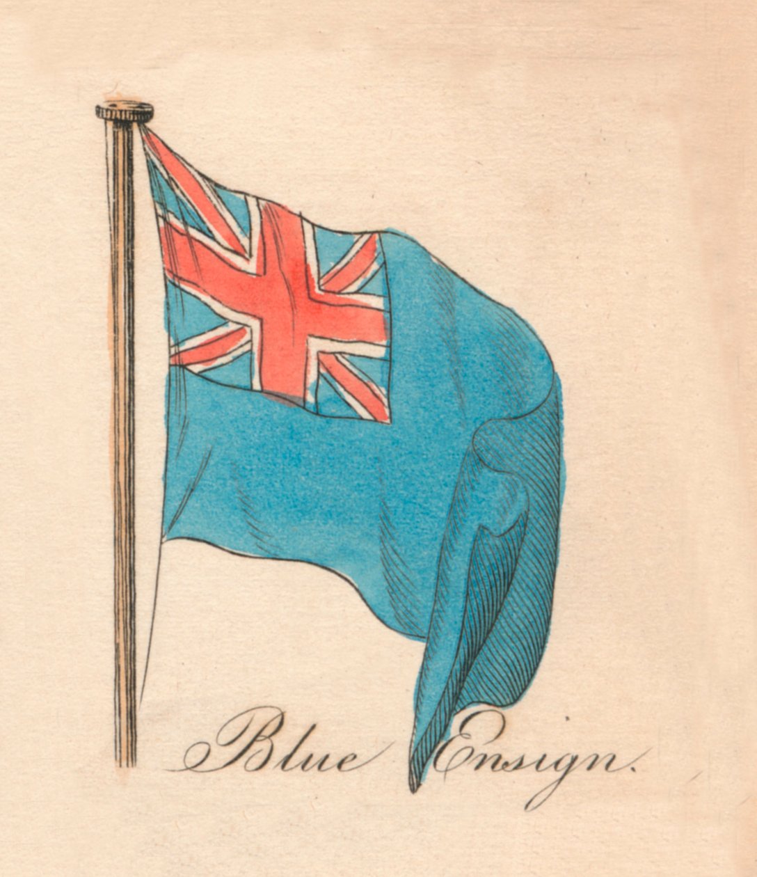Niebieski chorąży, 1838 autorstwa Unbekannt