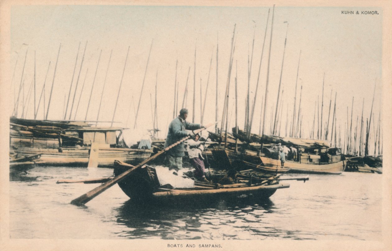 Łodzie i Sampany, ok. 1910. autorstwa Unbekannt