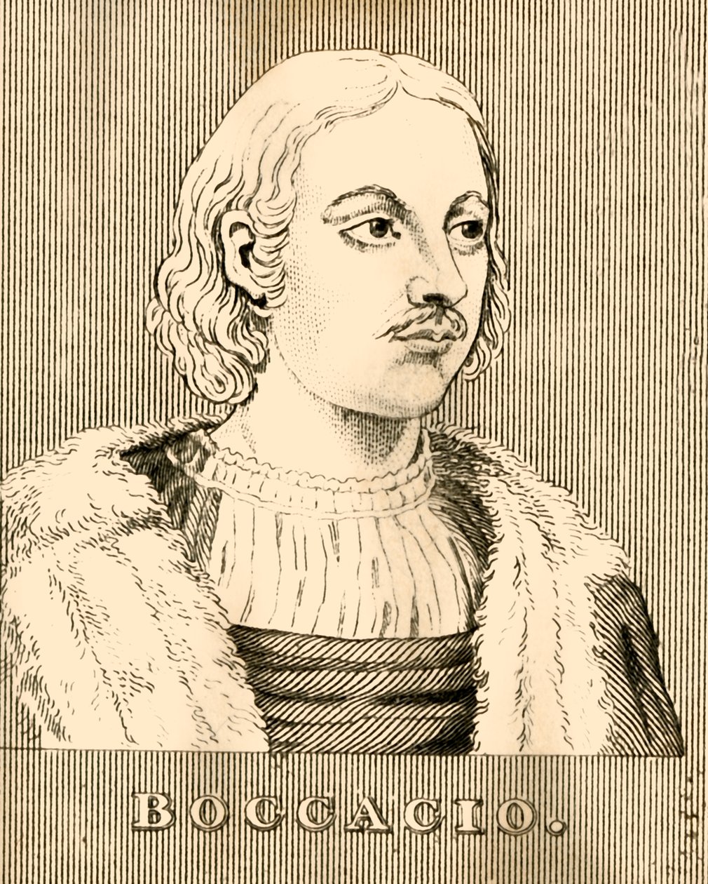 Boccaccio, 1313-1375, 1830. autorstwa Unbekannt