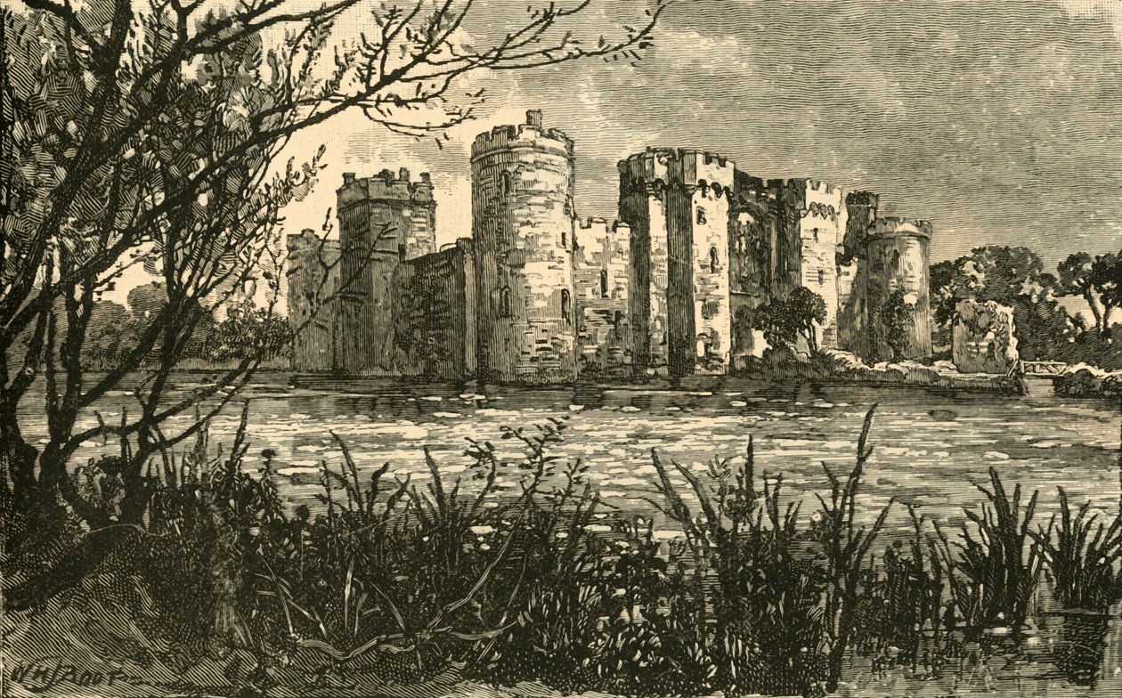 Zamek Bodiam, 1898. autorstwa Unbekannt