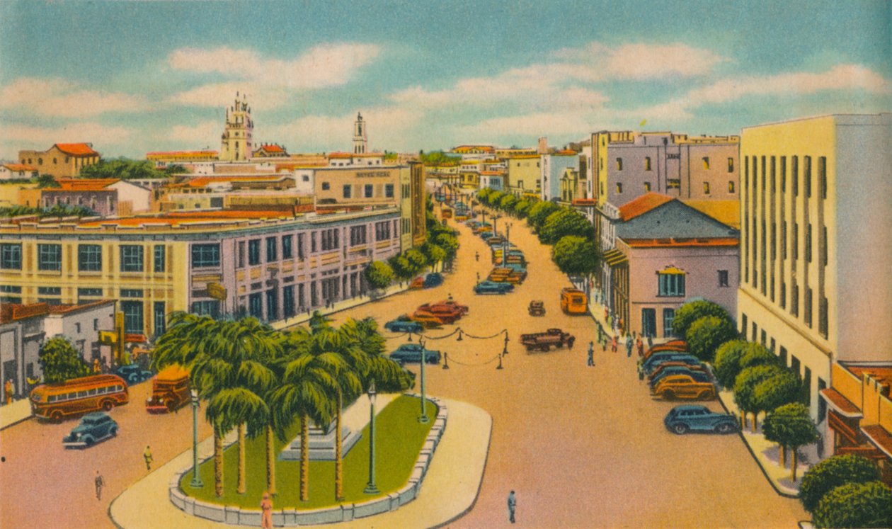 Bolivar Boulevard, Barranquilla, ok. 1940 autorstwa Unbekannt