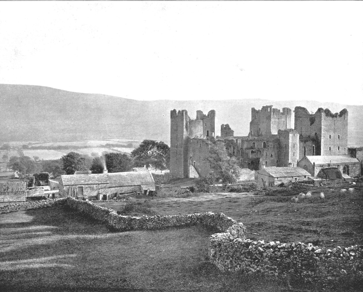 Zamek Bolton, Wensleydale, North Yorkshire, 1894. autorstwa Unbekannt