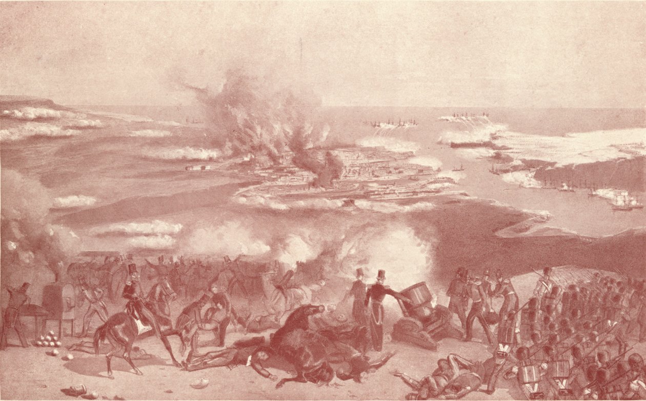 Bombardowanie Sewastopola, 1854 1909 autorstwa Unbekannt