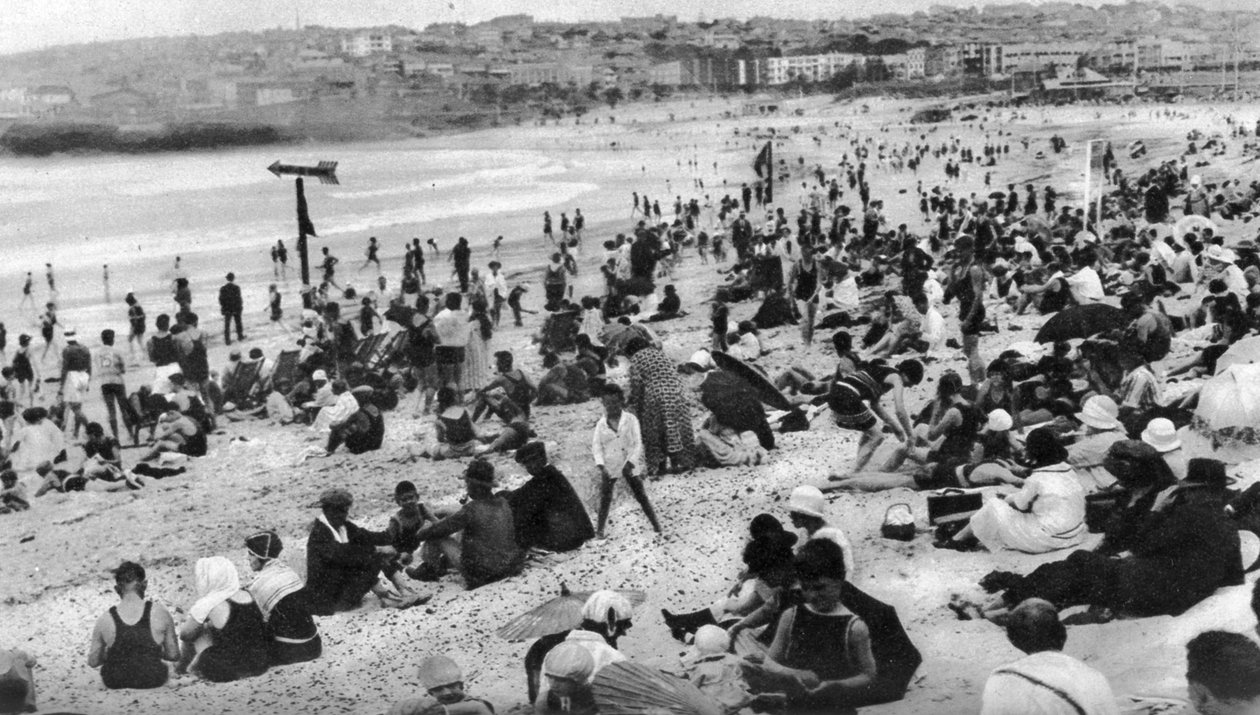 Plaża Bondi, Sydney, Nowa Południowa Walia, Australia, c1924 autorstwa Unbekannt