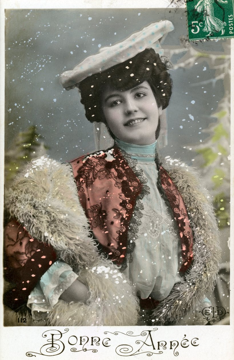 Bonne Annee Szczęśliwego Nowego Roku, ok. 1900 autorstwa Unbekannt