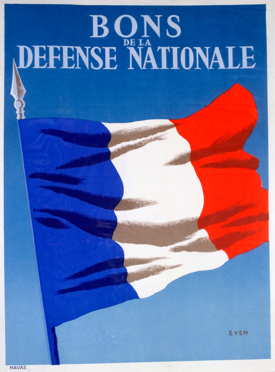Obligacje Obrony Narodowej, plakat francuski, c1944 autorstwa Unbekannt
