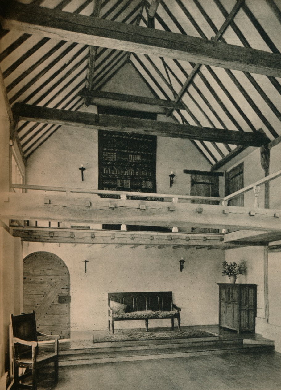 Boxhurst Farm, Kent: Koniec sali tanecznej. Odrestaurowany i przebudowany przez Olivera Hilla, c1928 autorstwa Unbekannt