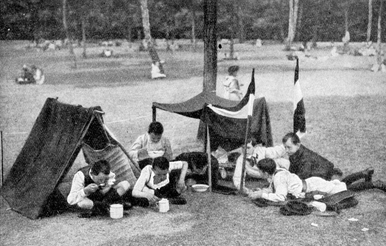 Obóz chłopców, Berlin, Niemcy, 1922 autorstwa Unbekannt
