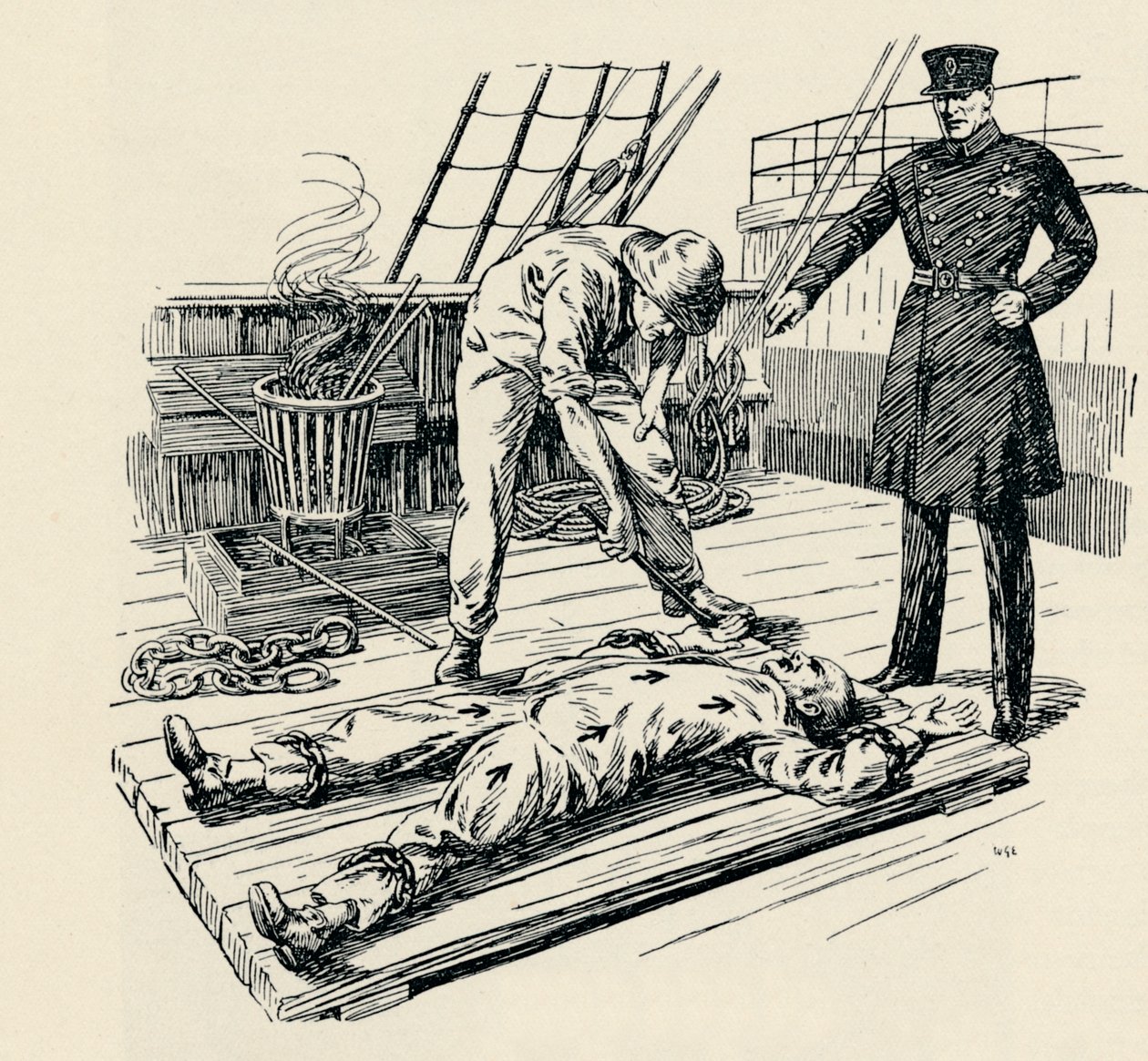 Znakowanie skazańca, 1829, 1934 autorstwa Unbekannt
