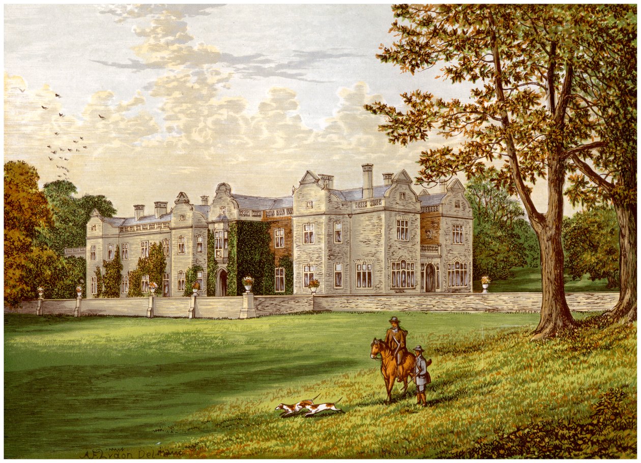 Brantingham Thorpe, Yorkshire, dom rodziny Sykes, ok. 1880 r. autorstwa Unbekannt