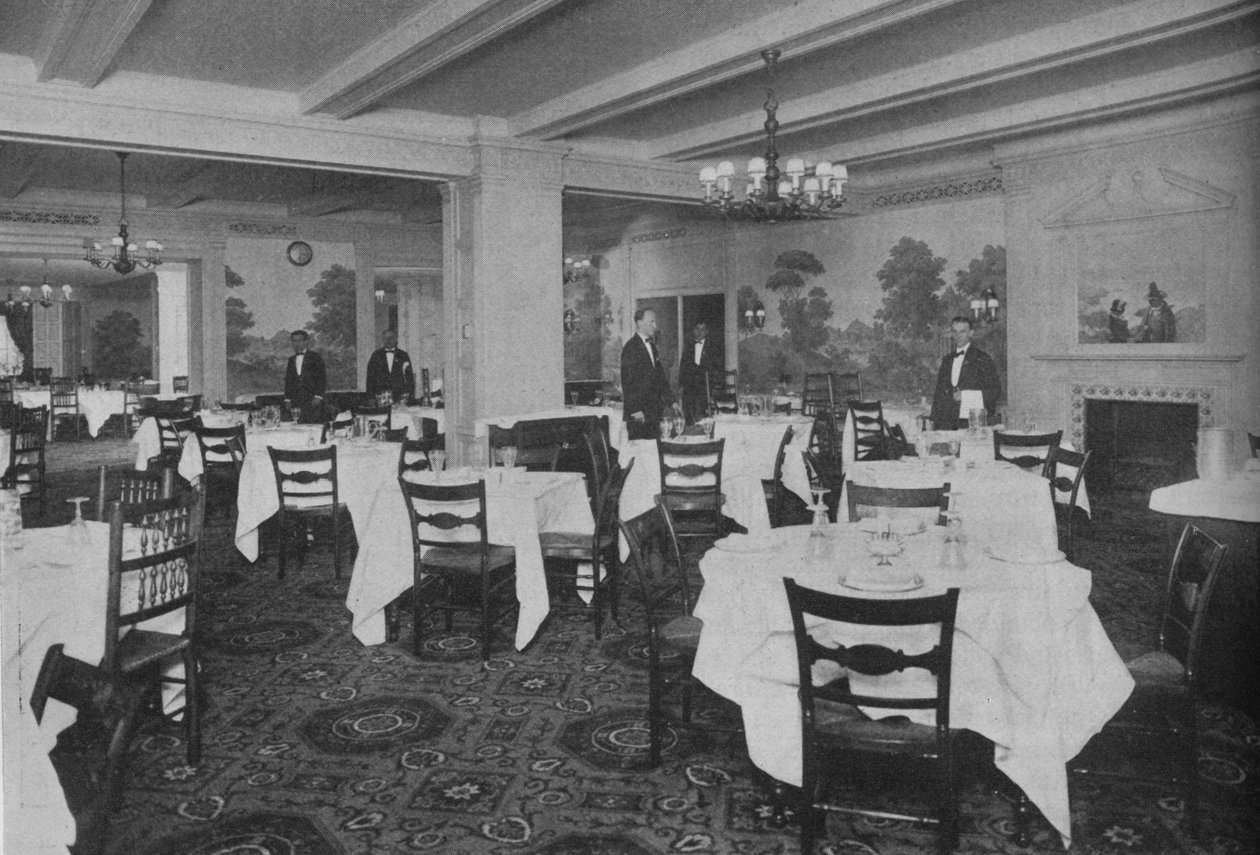 Sala śniadaniowa, hotel Roosevelt, Nowy Jork, 1924 autorstwa Unbekannt