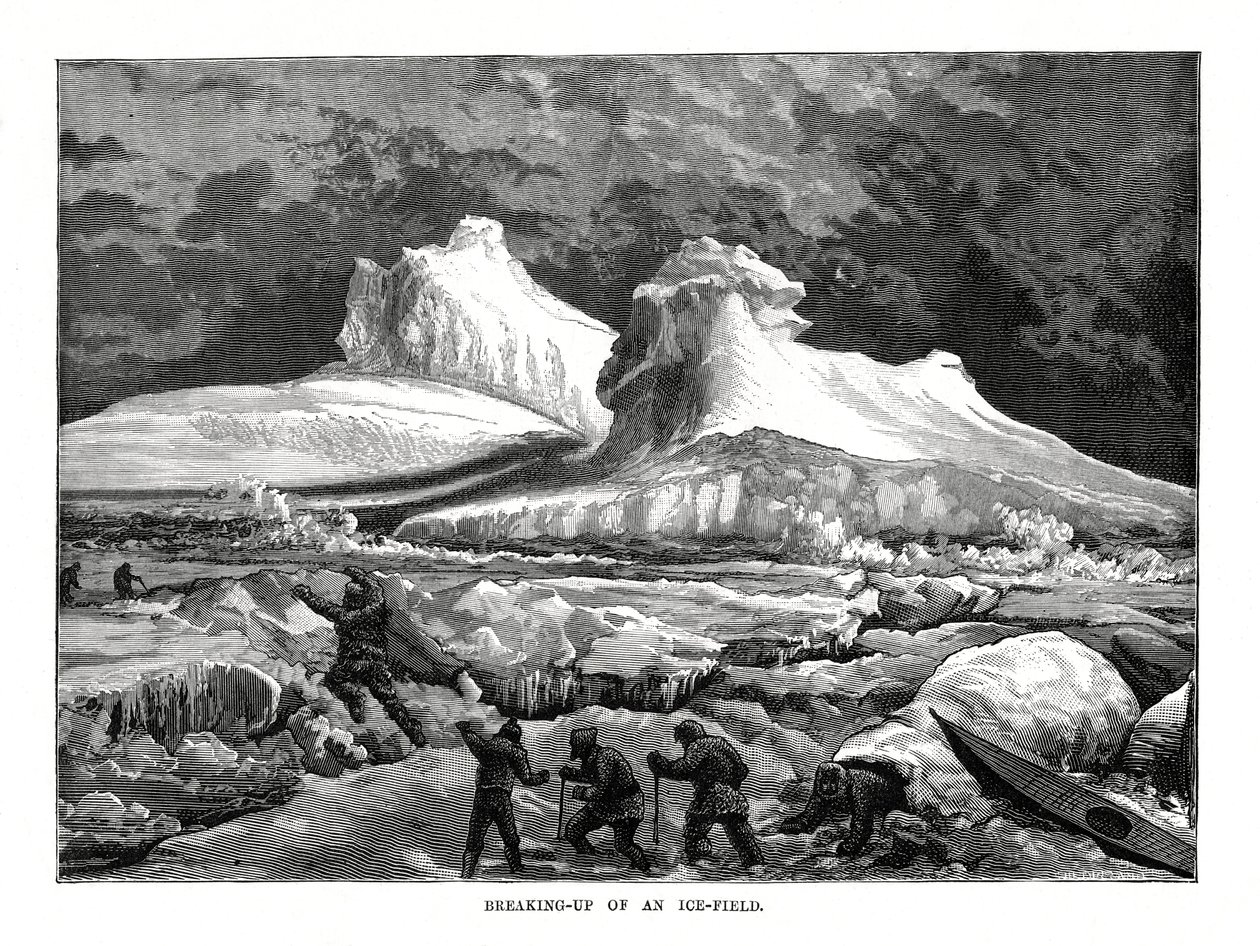 Rozpad pola lodowego, 1877 autorstwa Unbekannt