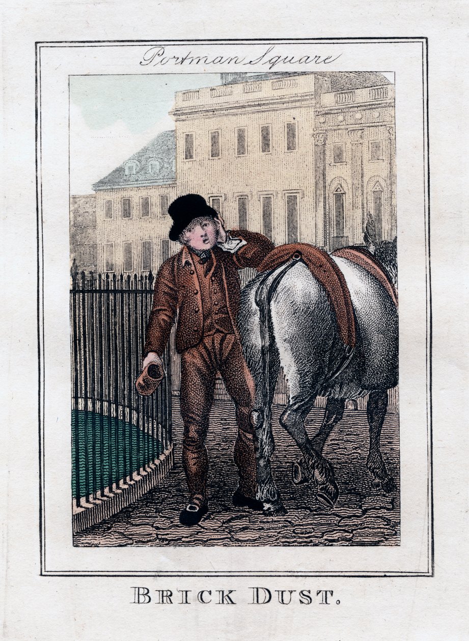 Brick Dust, Portman Square, Londyn, 1805 autorstwa Unbekannt