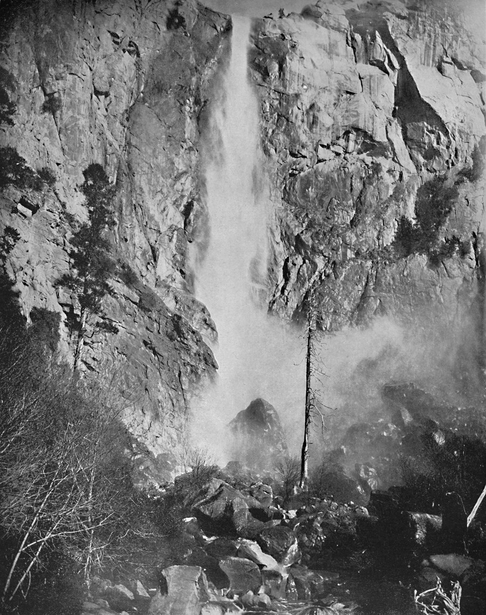 Spadek welonu ślubnego, Yosemite, Kalifornia, ok. 1897 r. autorstwa Unbekannt