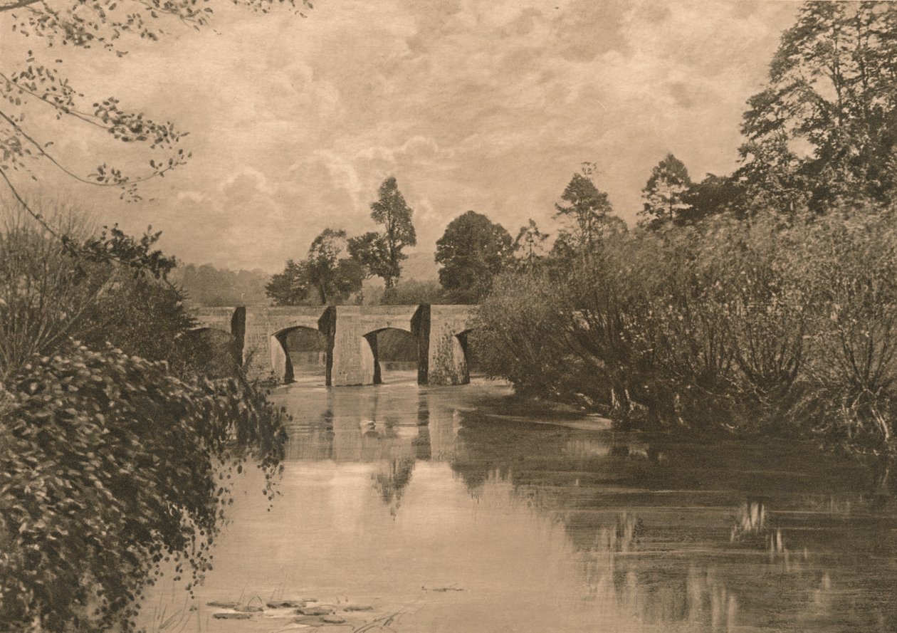 Most w Limley Stoke na Dolnym Avon, 1902 autorstwa Unbekannt