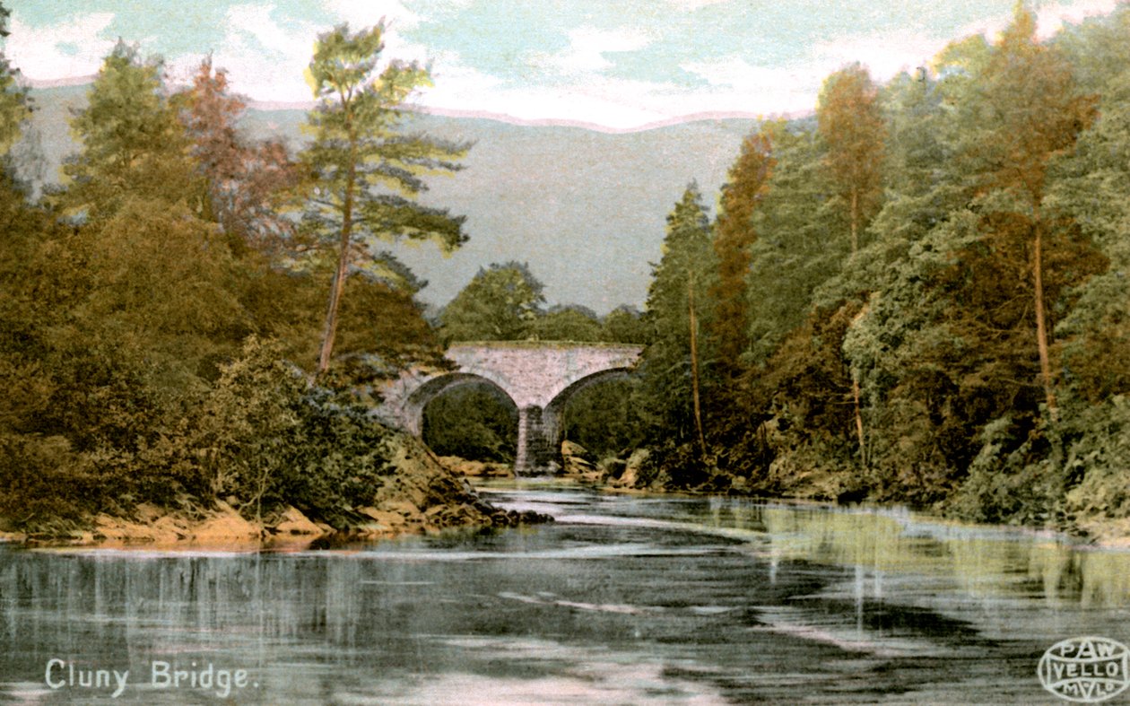 Bridge of Cluny, niedaleko Pitlochry, Perthshire, Szkocja, początek XX wieku autorstwa Unbekannt