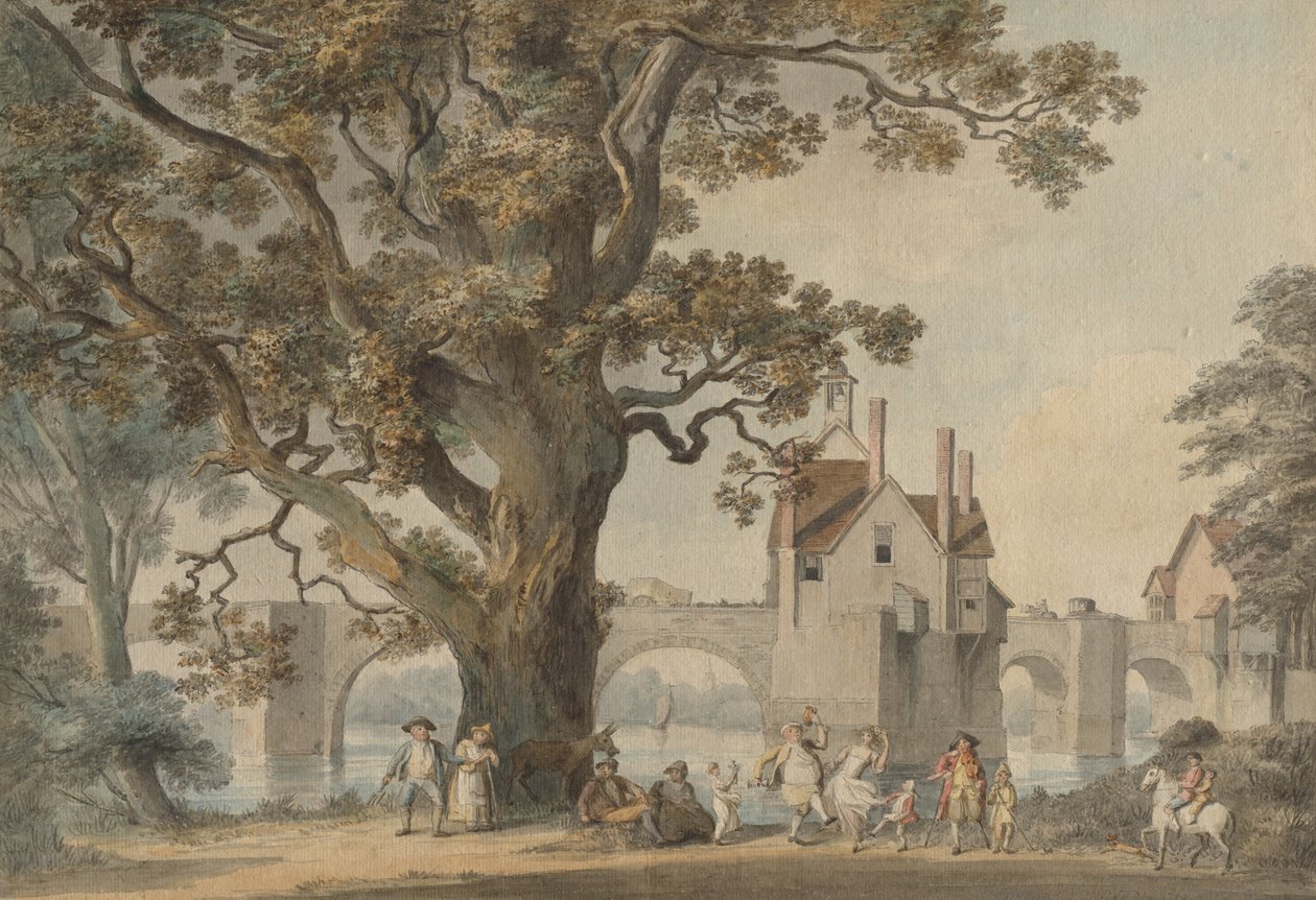 Bridgenorth, Shropshire, c. 1790. autorstwa Unbekannt