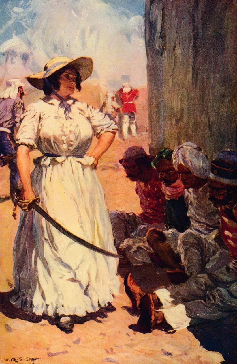 Bridget Widdowson na straży w Cawnpore, 1857 c1912 autorstwa Unbekannt