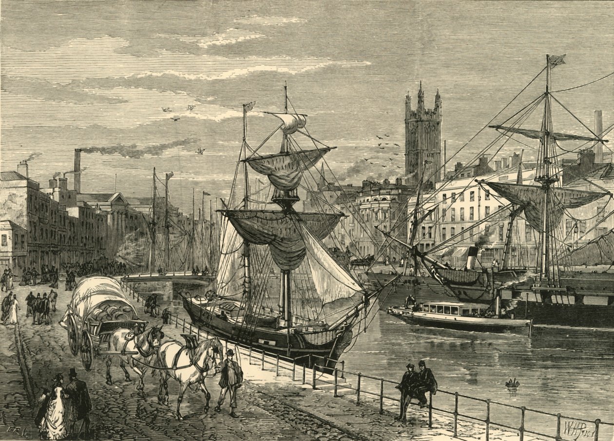 Bristol, od St. Augustines Quay, 1898. autorstwa Unbekannt
