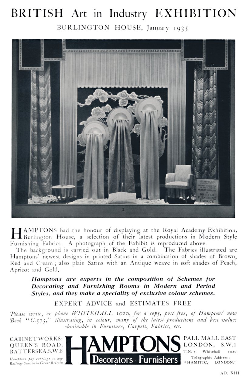 Brytyjska wystawa sztuki w przemyśle - Burlington House, styczeń 1935 autorstwa Unbekannt