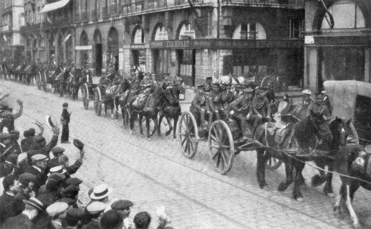 Brytyjska artyleria konna w Rouen, Francja, sierpień 1914, 1926 autorstwa Unbekannt