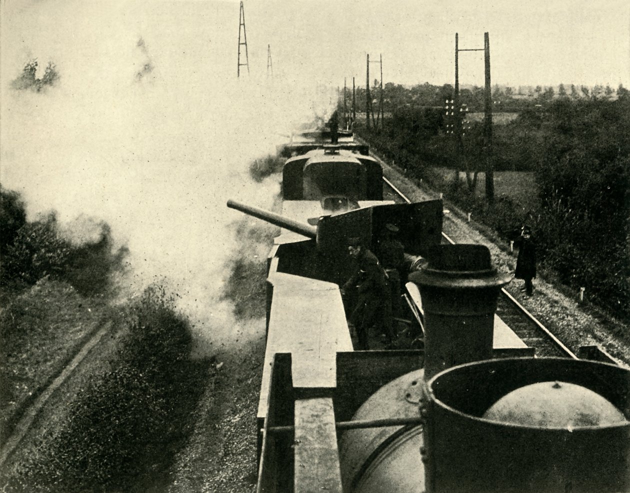 Pociąg pancerny brytyjskiej marynarki wojennej, I wojna światowa, 1914, c1920. autorstwa Unbekannt