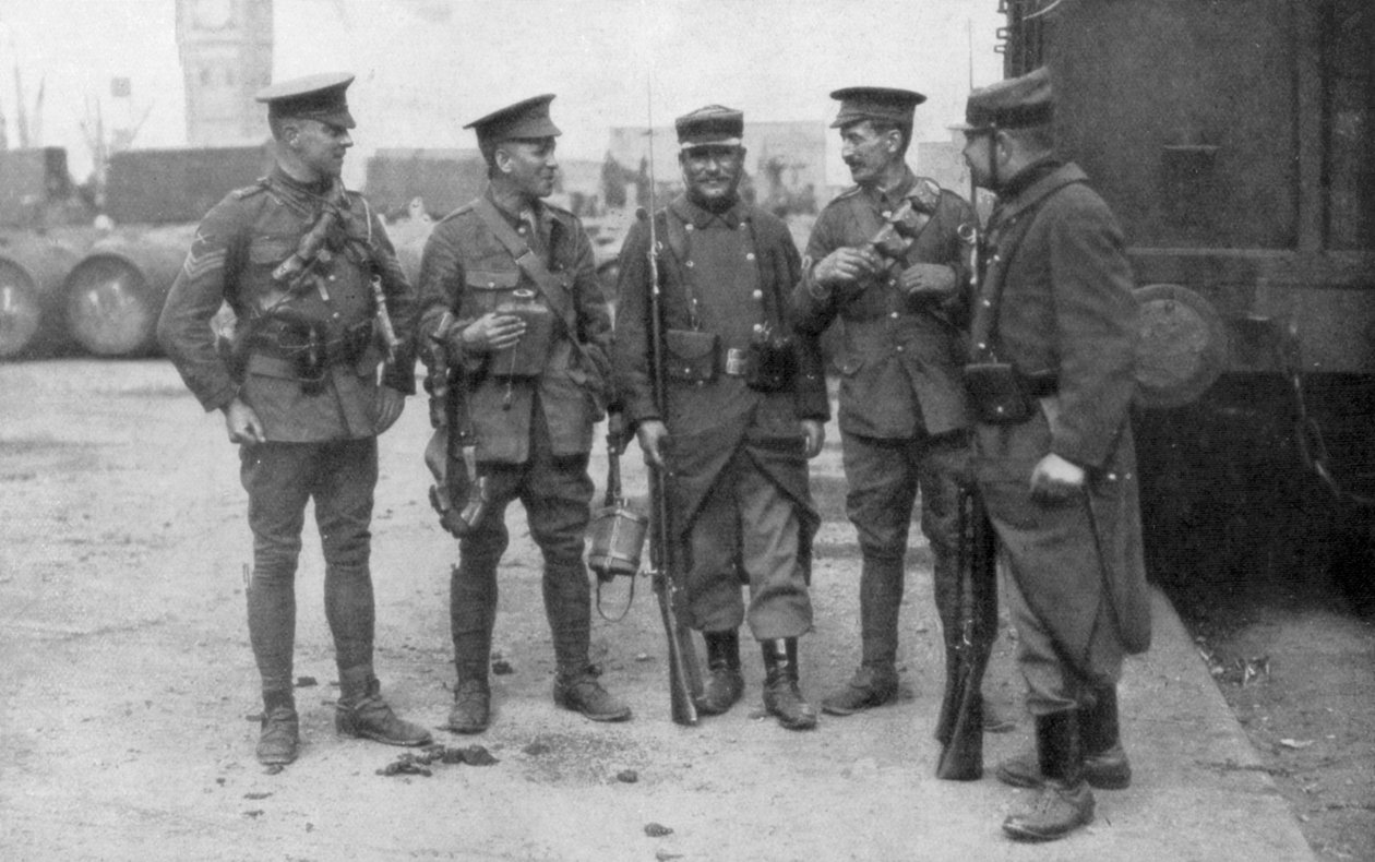 Braterstwo wojsk brytyjskich i francuskich, Francja, sierpień 1914 autorstwa Unbekannt