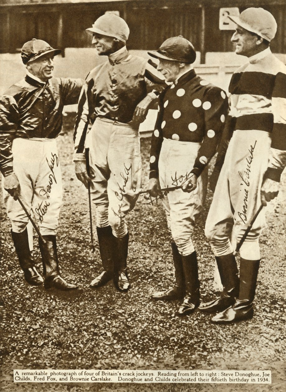 Brytyjscy dżokeje, 1934, 1935. autorstwa Unbekannt