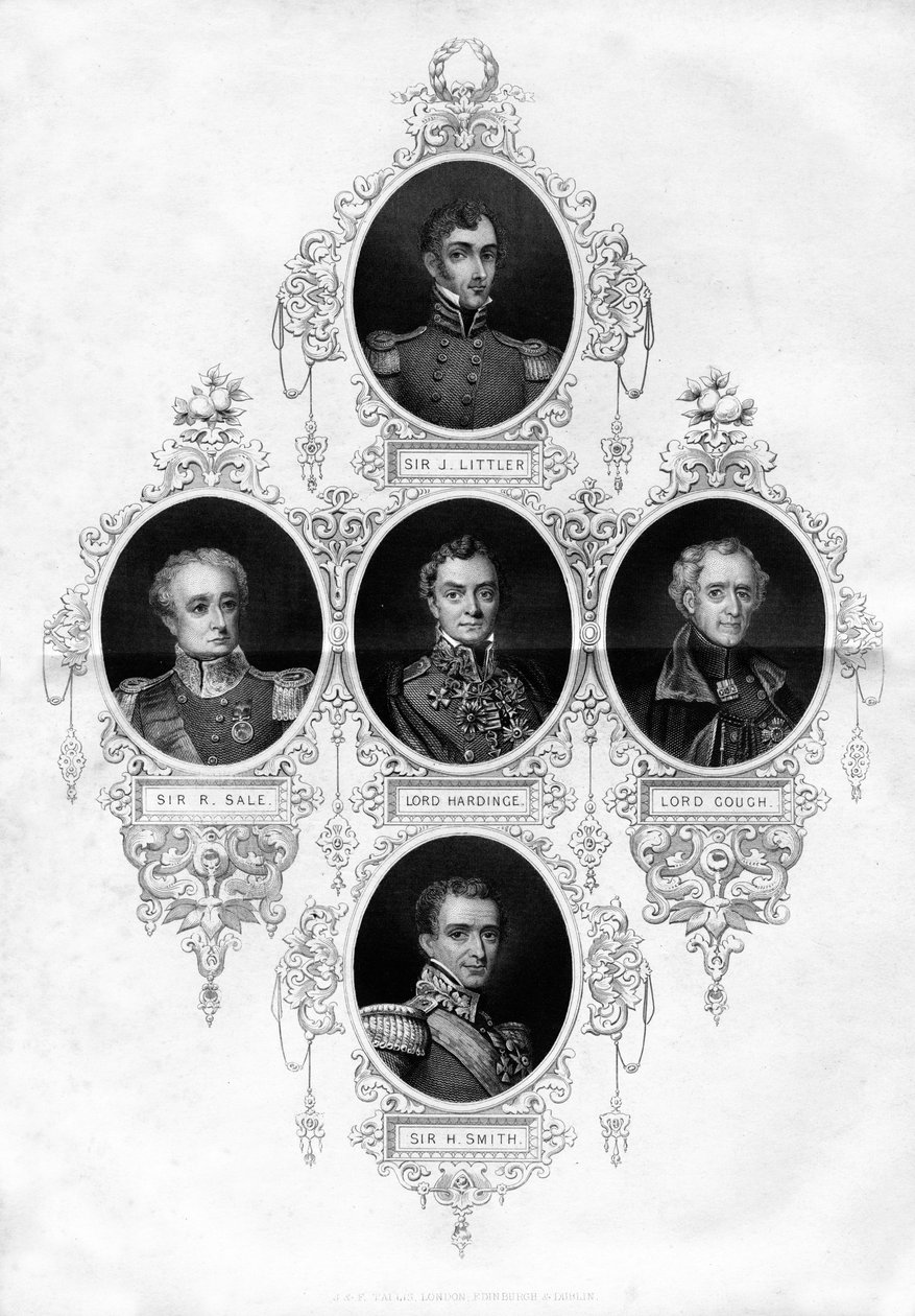 Brytyjscy wojskowi i marszałkowie, 1837 autorstwa Unbekannt