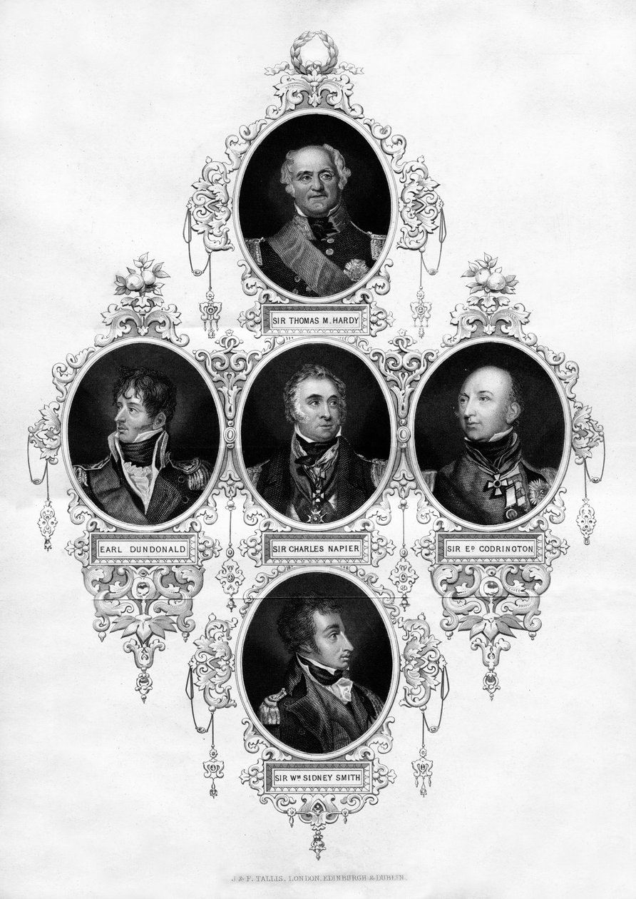 Brytyjscy oficerowie marynarki wojennej, 1837 autorstwa Unbekannt