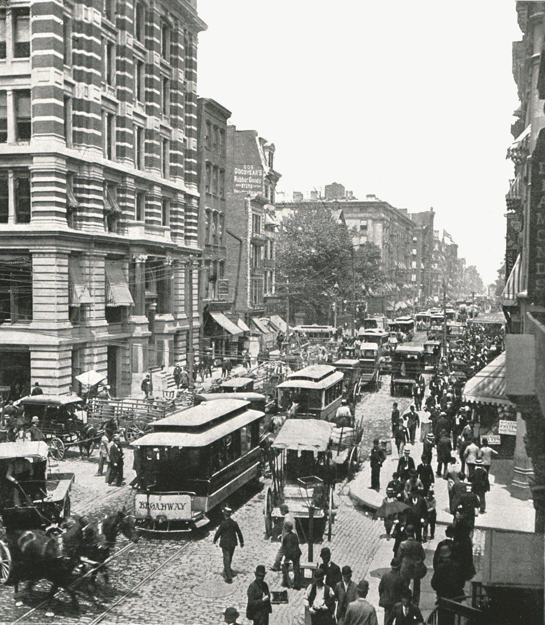 Broadway, Nowy Jork, USA, 1895. autorstwa Unbekannt