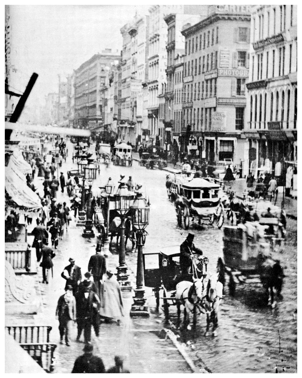 Broadway i Spring Street, Nowy Jork, USA, 1867 1955 autorstwa Unbekannt