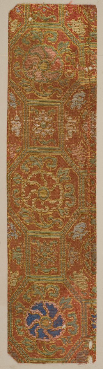 Brokat, jedwab. Próbka, okres Edo, 1615-1868. autorstwa Unbekannt