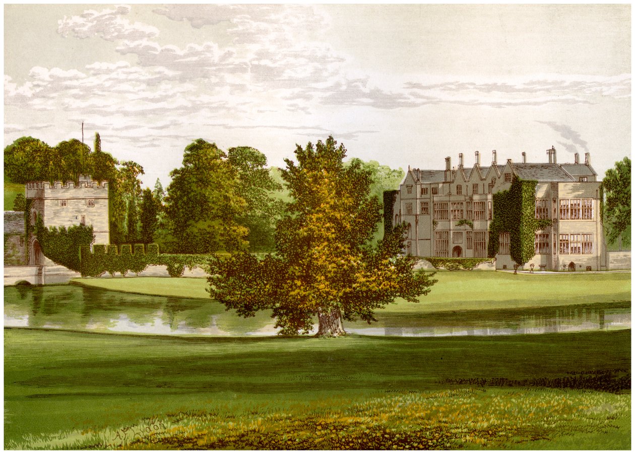 Zamek Broughton, Oxfordshire, dom Lorda Saye i Sele, ok. 1880 r. autorstwa Unbekannt