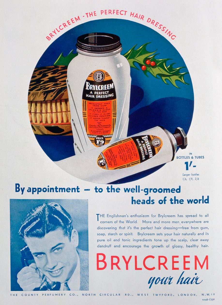Reklama Brylcreem, 1938 autorstwa Unbekannt