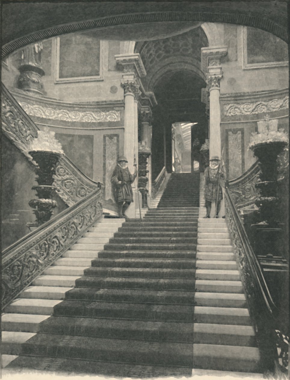 Pałac Buckingham: Wielkie Schody, 1886 r. autorstwa Unbekannt