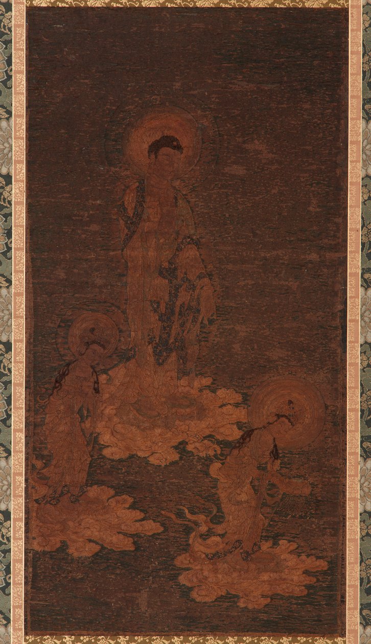 Powitanie Buddy Amidy, okres Kamakura, XIV wiek. autorstwa Unbekannt