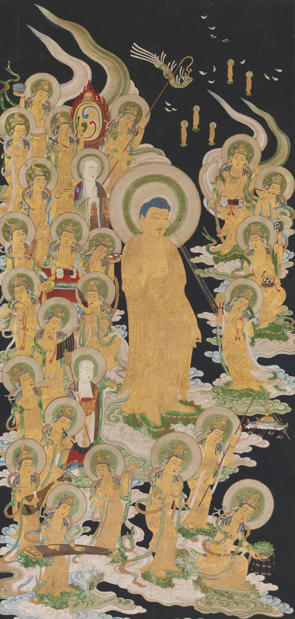 Budda i pomocnicy, XVII-XVIII wiek. autorstwa Unbekannt