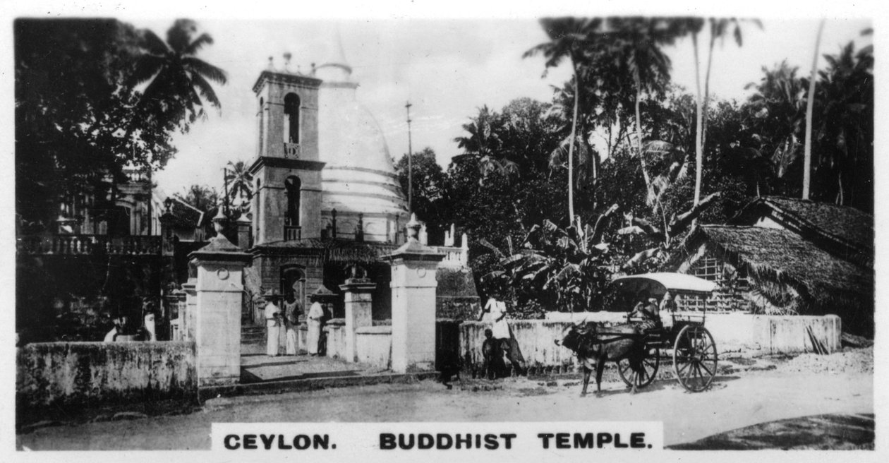 Świątynia buddyjska, Cejlon, ok. 1925 r. autorstwa Unbekannt