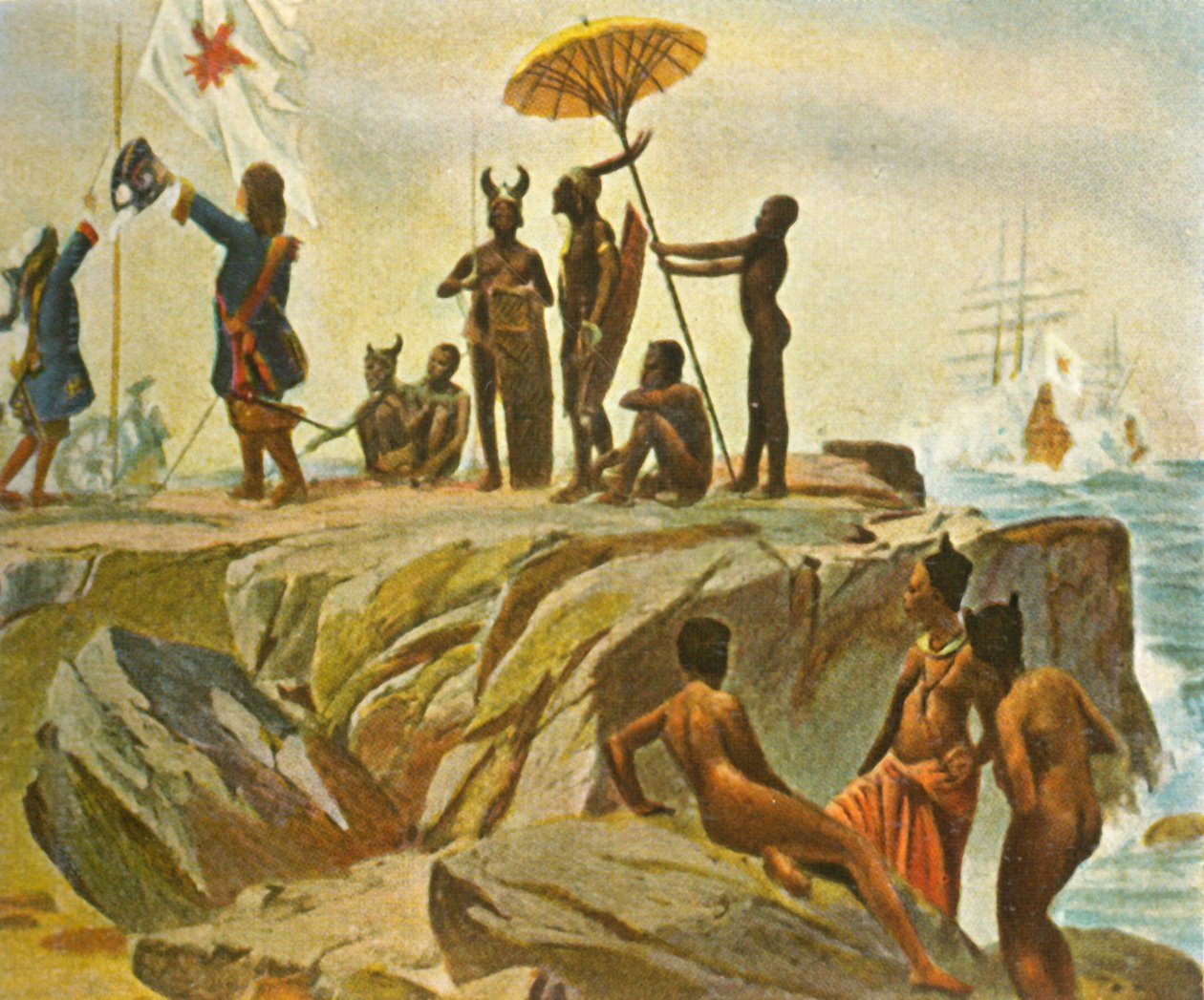 Budowanie kolonii na wybrzeżu Afryki, 1 stycznia 1683, 1936. autorstwa Unbekannt