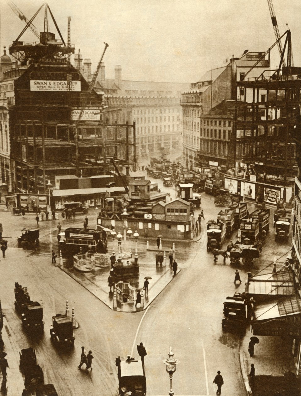 Prace budowlane na Piccadilly Circus w Londynie, 1926, 1935. autorstwa Unbekannt