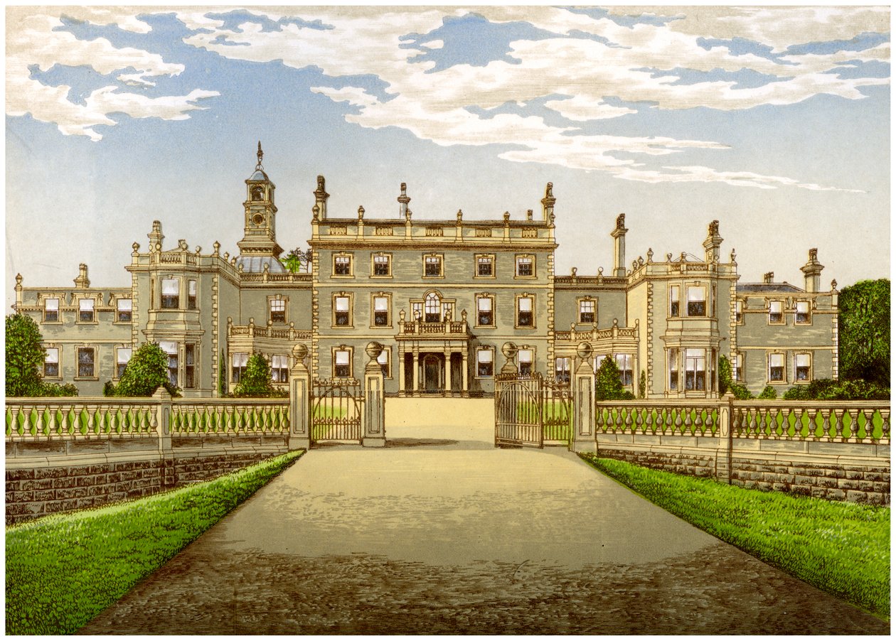 Bulwell Hall, Nottinghamshire, dom rodziny Cooperów, ok. 1880 r. autorstwa Unbekannt
