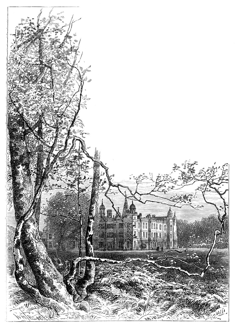 Ogrody Burleigh House, Stamford, Lincolnshire, 1900 autorstwa Unbekannt