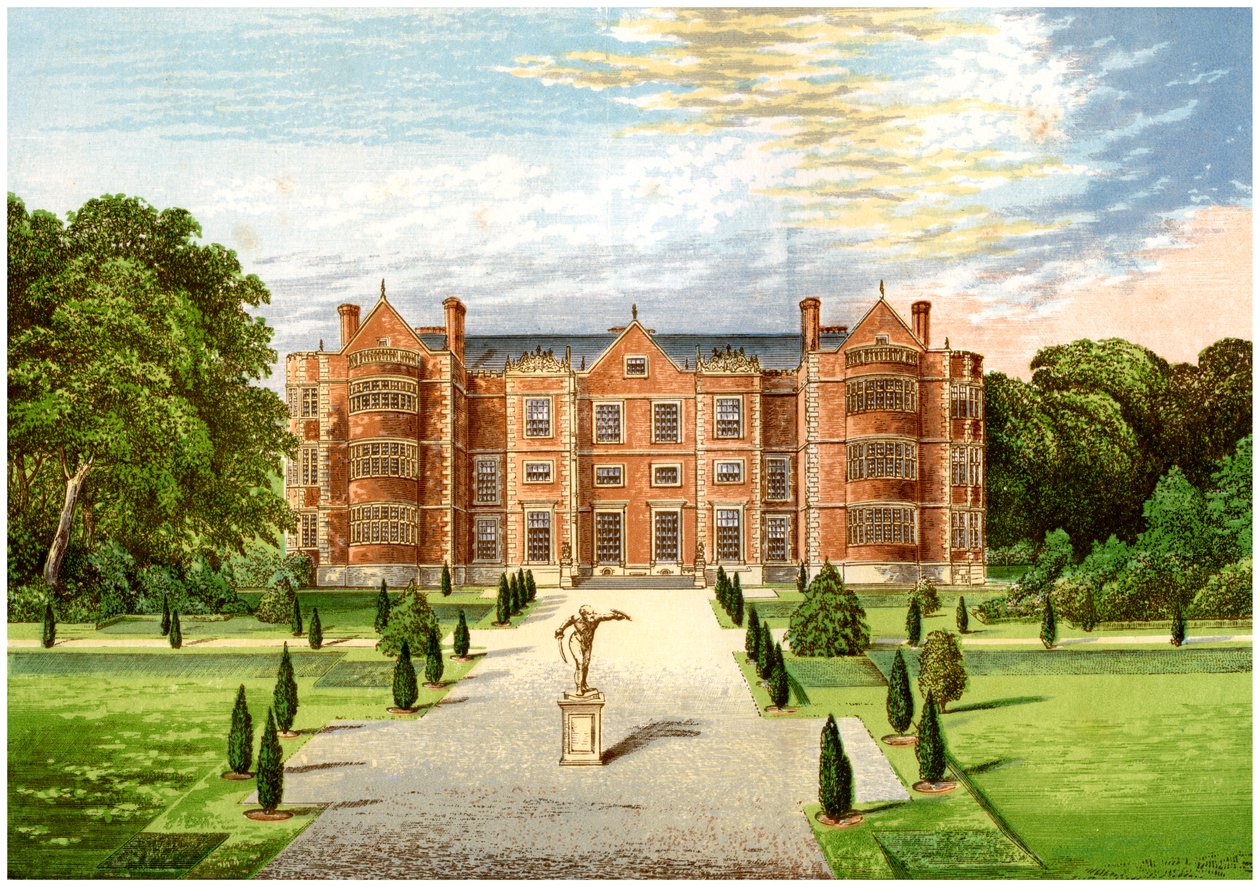 Burton Agnes Hall, Worcestershire, dom Baroneta Boyntona, ok. 1880 r. autorstwa Unbekannt
