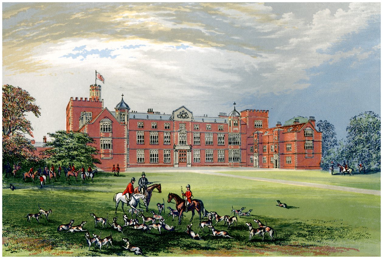 Burton Constable, Yorkshire, dom Baroneta Constable, c1880 autorstwa Unbekannt