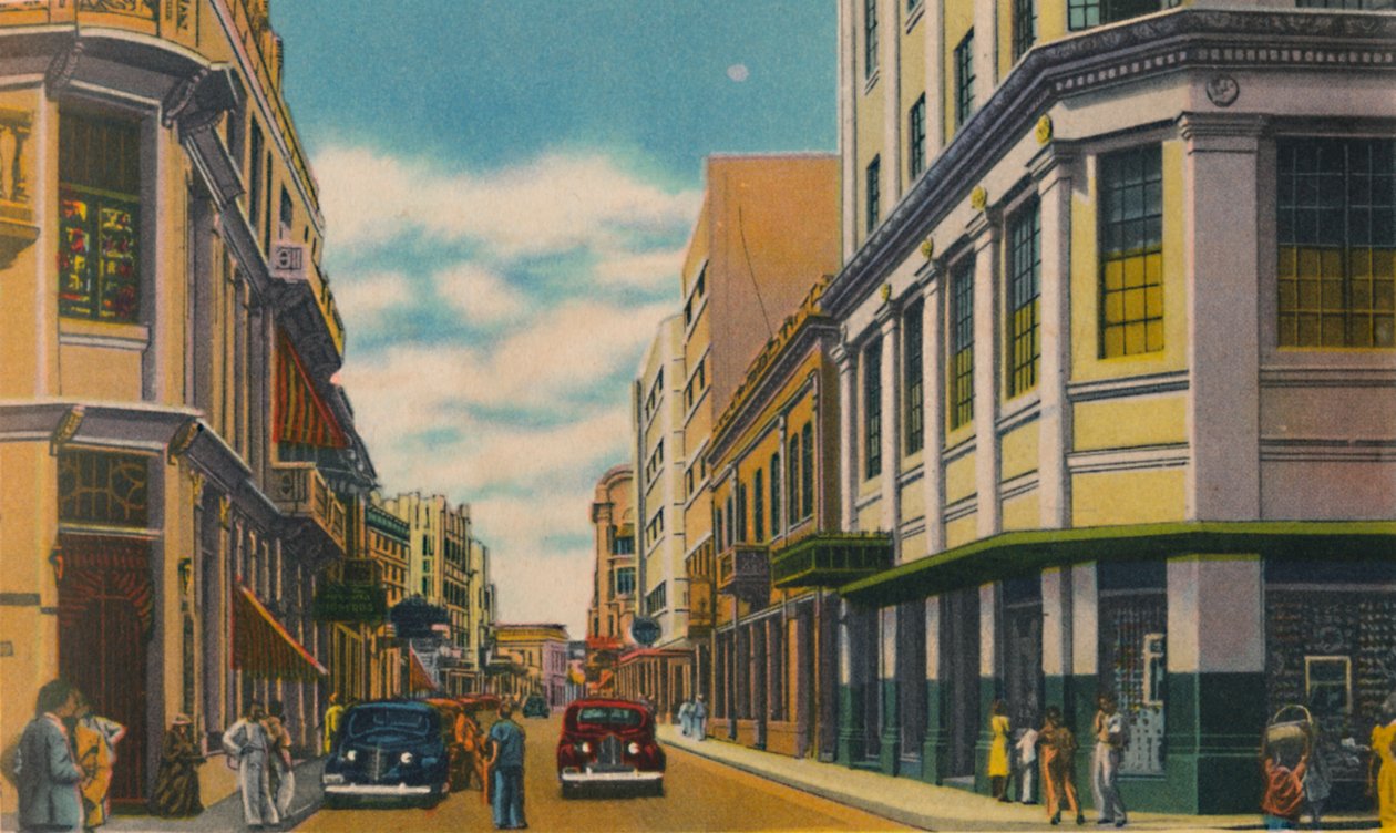Ulica Biznesowa, Barranquilla, ok. 1940 r. autorstwa Unbekannt