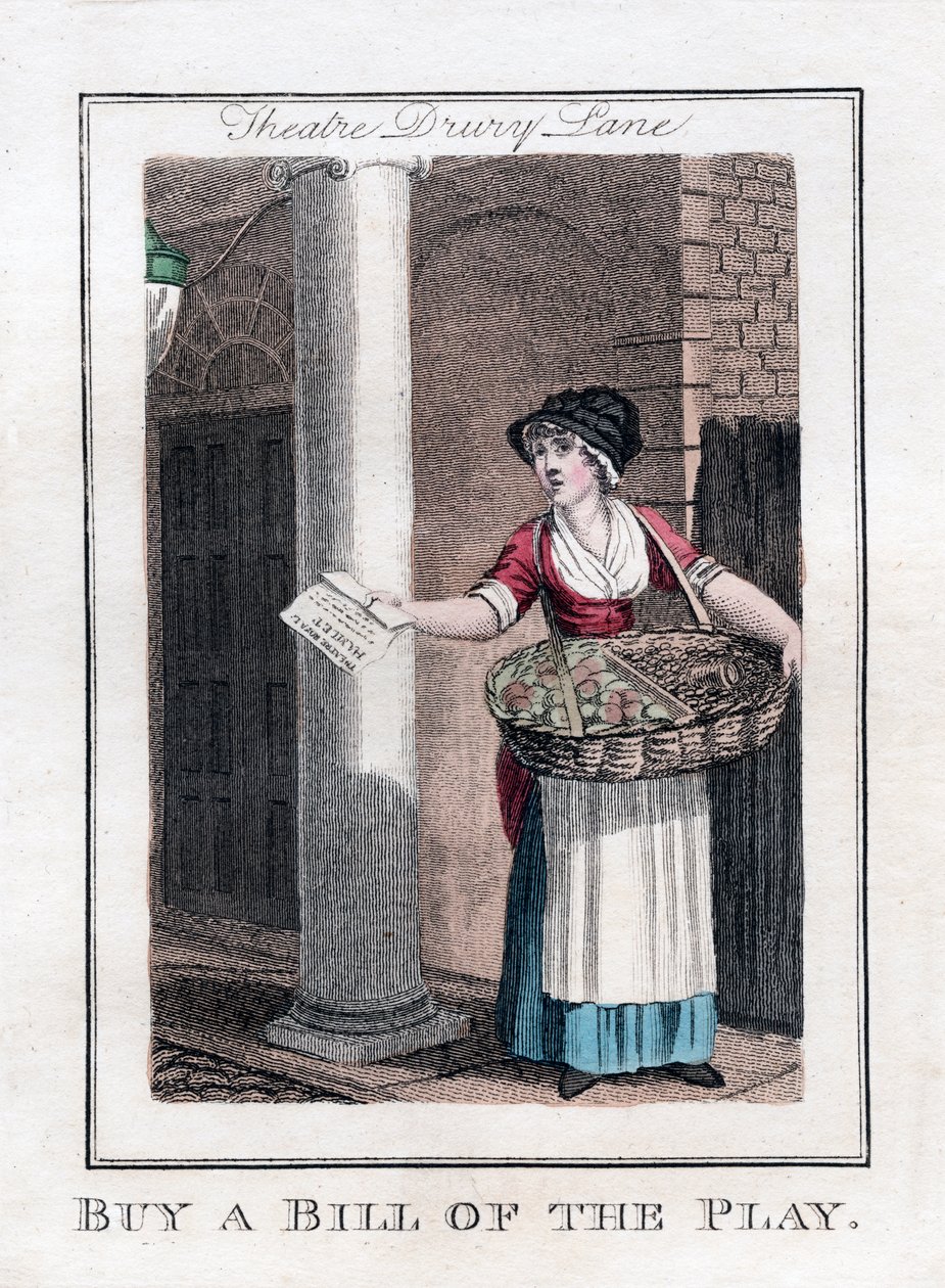 Kup Bill of the Play, Drury Lane Theatre, Londyn, 1805 autorstwa Unbekannt