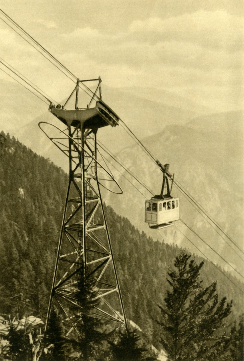 Kolejka linowa, Góry Rax, Dolna Austria, ok. 1935. autorstwa Unbekannt