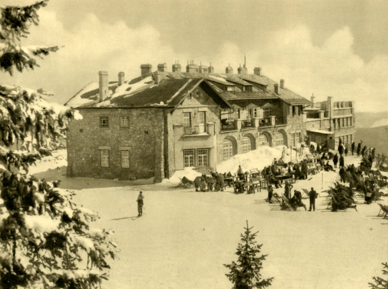 Stacja kolejki linowej, Góry Rax, Dolna Austria, ok. 1935. ten autorstwa Unbekannt
